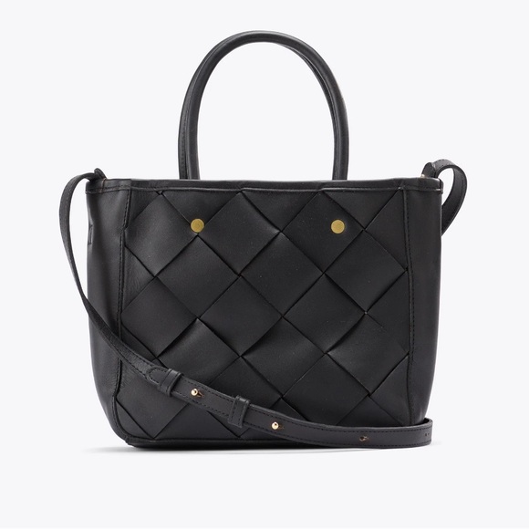 Nisolo Handbags - Nisolo Black Carry-All Handwoven Satchel Crossbody Purse